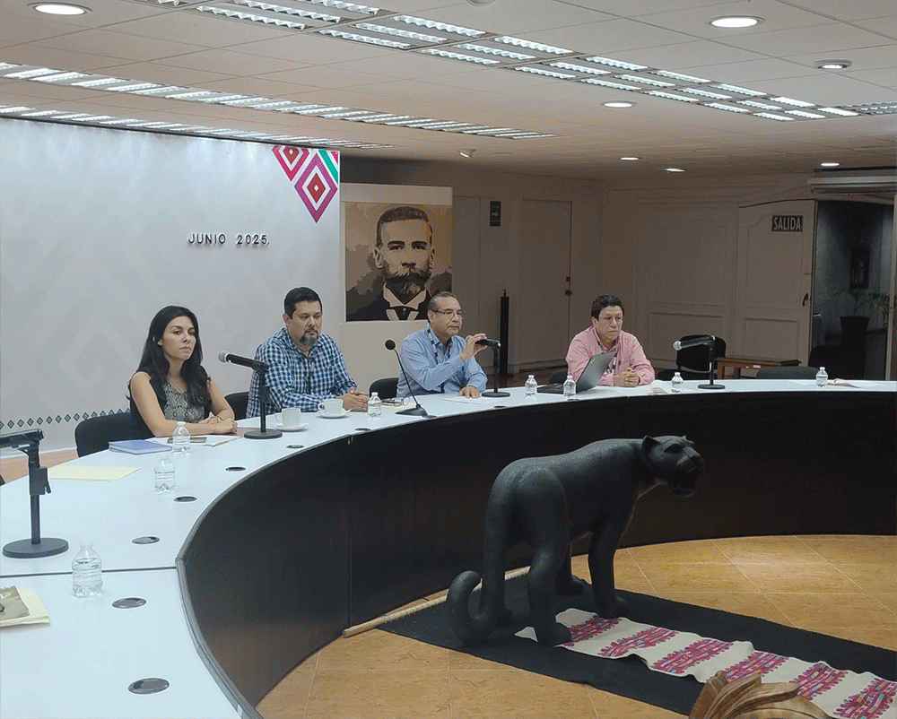 Representantes del gobierno del estado de Chiapas y del Instituto.