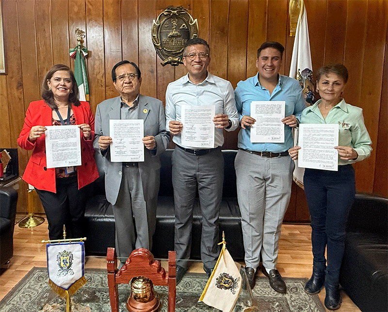 personas convocadas a la rúbrica del convenio.