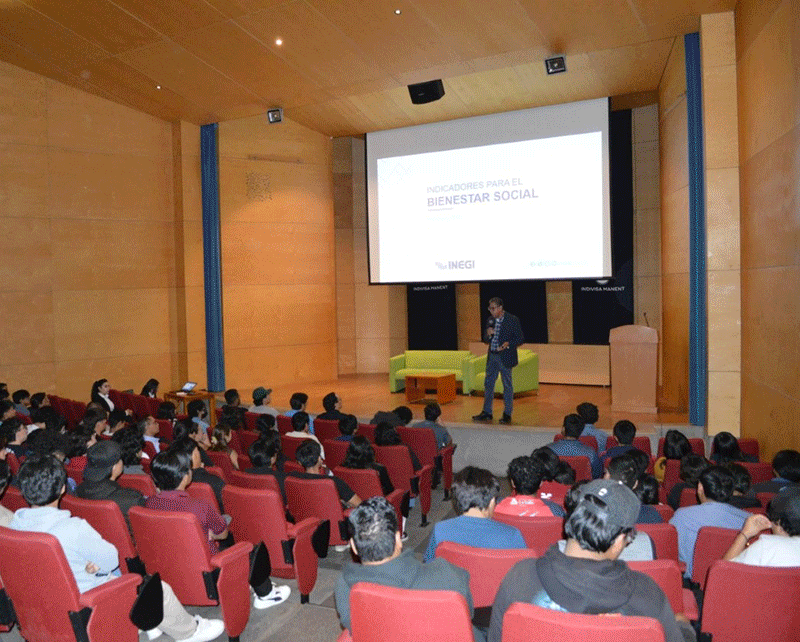 ponente y láminas de exposición.