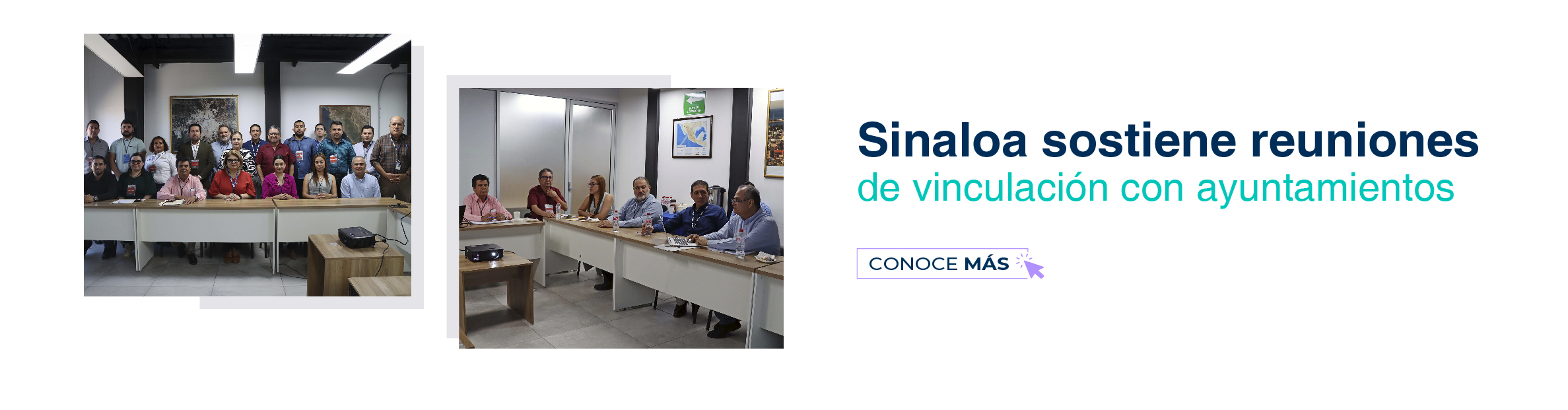 reuniones con titulares y personal de secretarias y direcciones de algunos municipios de Sinaloa, incluyendo al presidente municipal de Mocorito.
