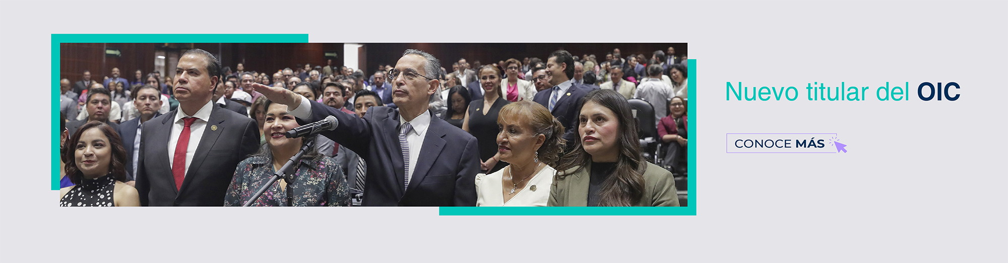 acto protocolario para designar a nuevo titular del OIC.