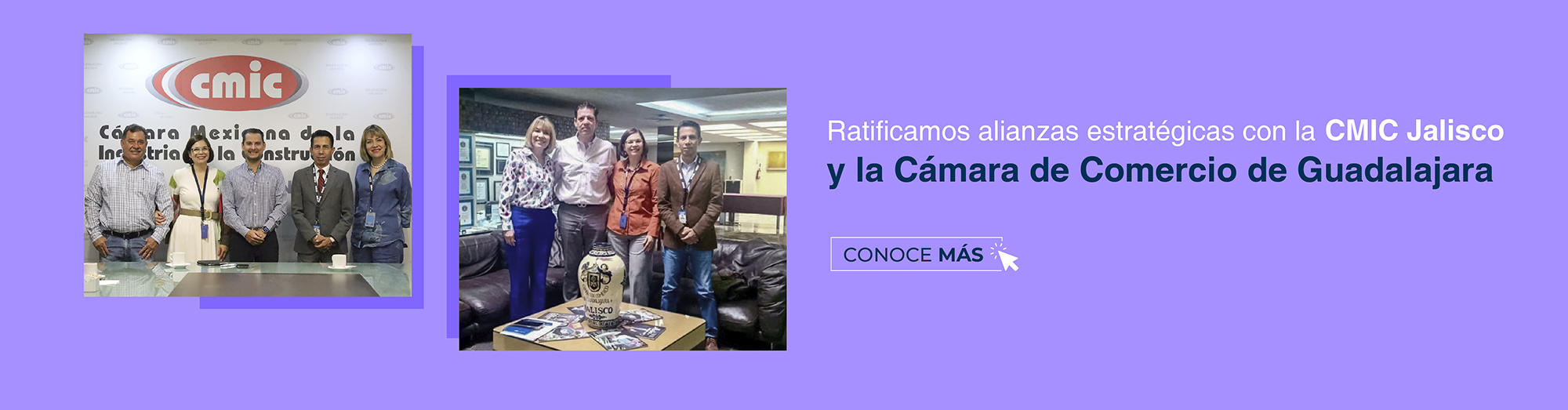 collage de comitiva y personal del Instituto