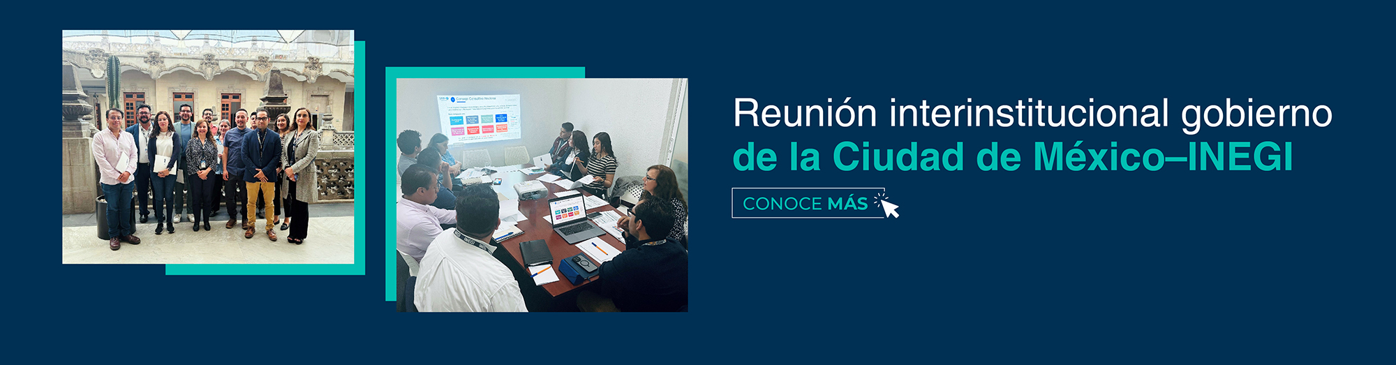 sesión con personal del gobierno de la Ciudad de México y del Instituto.