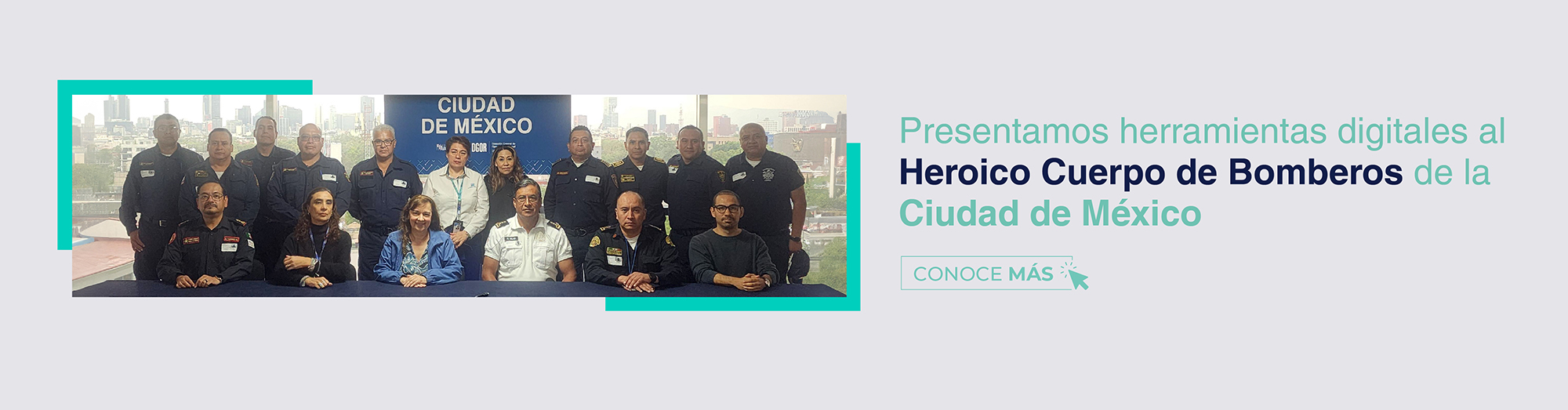 autoridades y personal asistente.