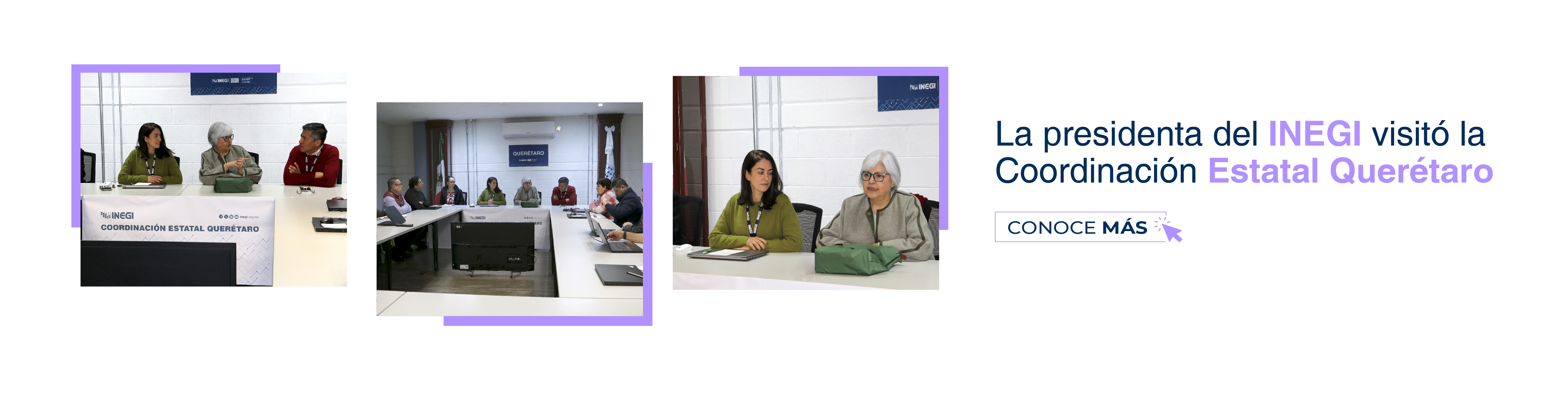 autoridades y personal del INEGI.