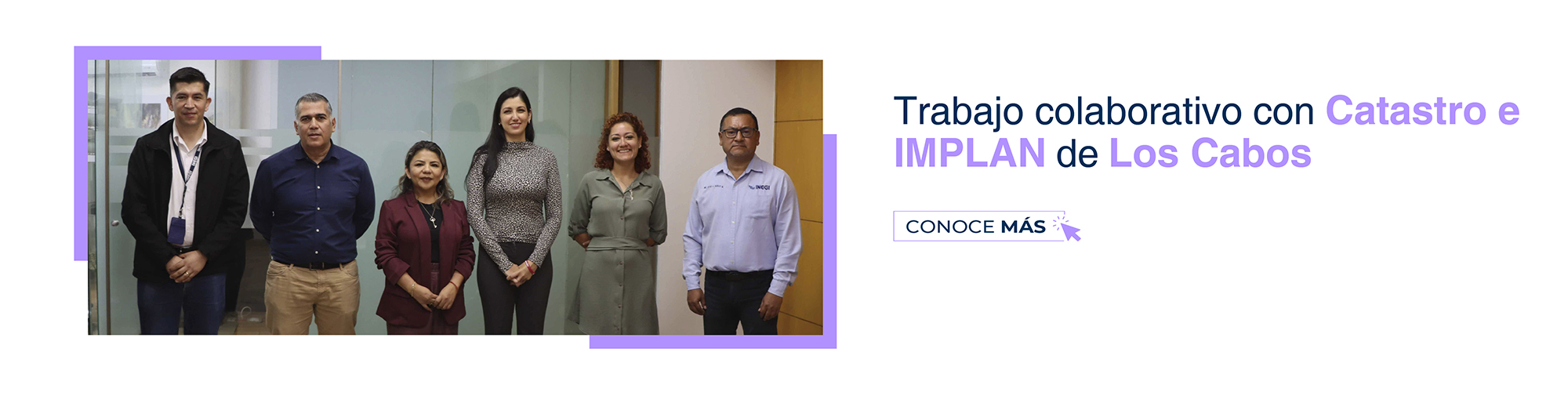 autoridades y personal del INEGI.