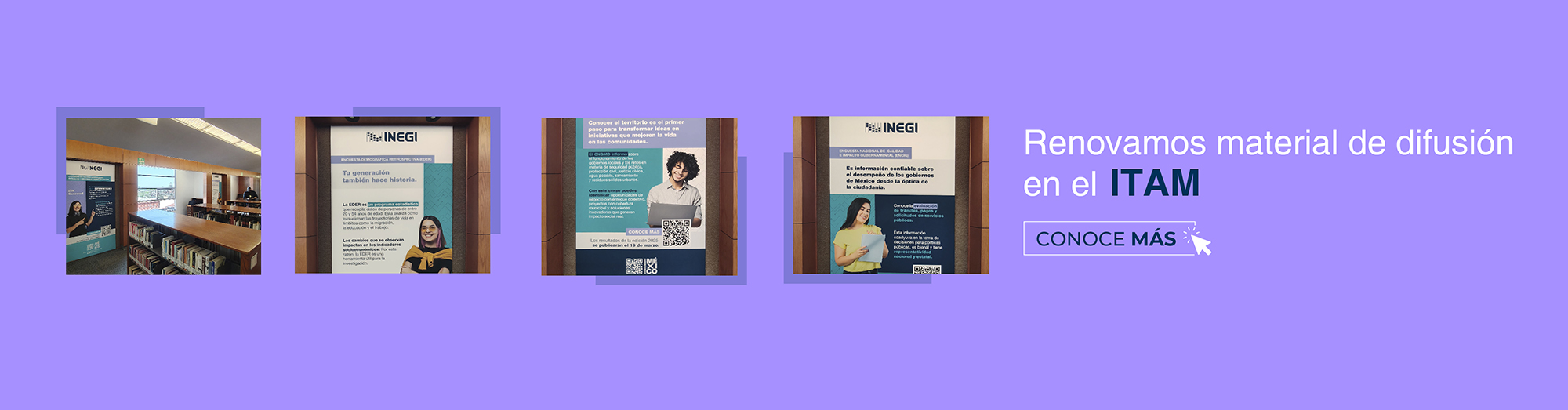 láminas en exhibición.