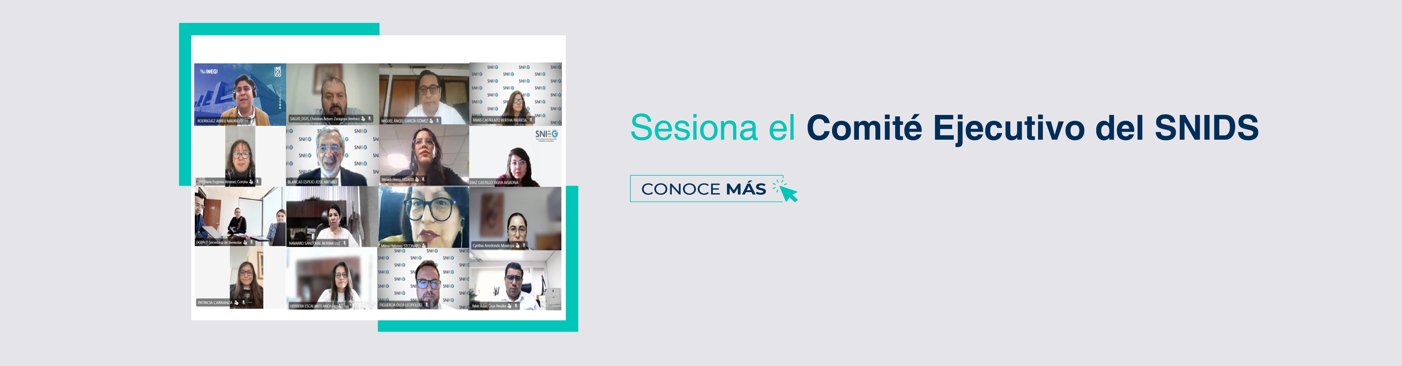 integrantes y personas invitadas a la reunión.