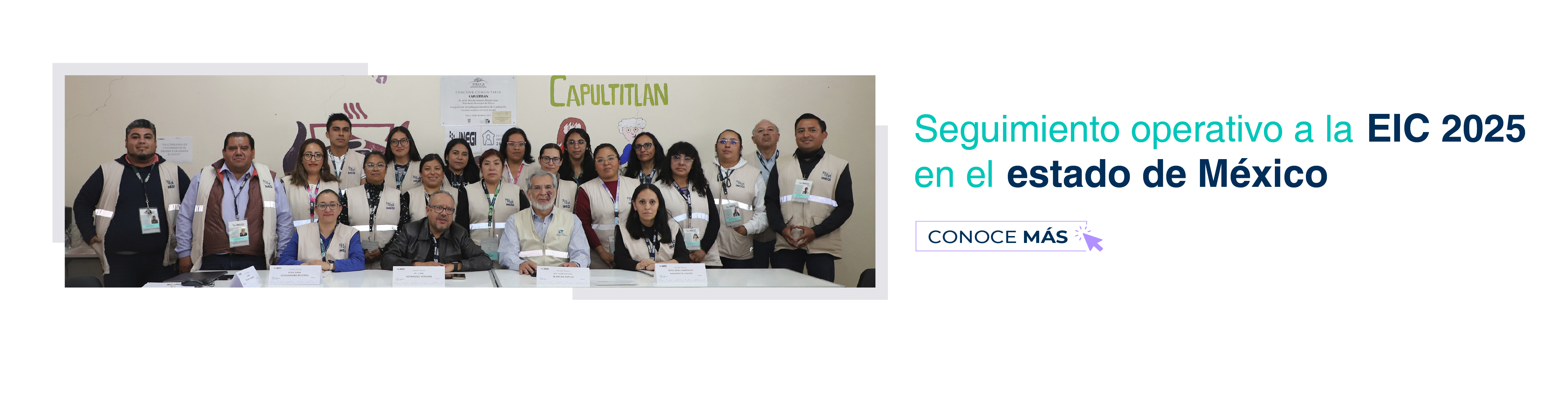 autoridades del INEGI y personal de campo.